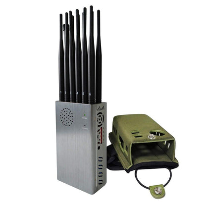 JAMMER GPS FOR MOBILE PHONES GSM LTE 5G AND WIFI INTERNET – 12 ANTENNAS