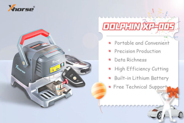 Xhorse Dolphin XP005 Automatic Key Cutting Machine by Mobile App